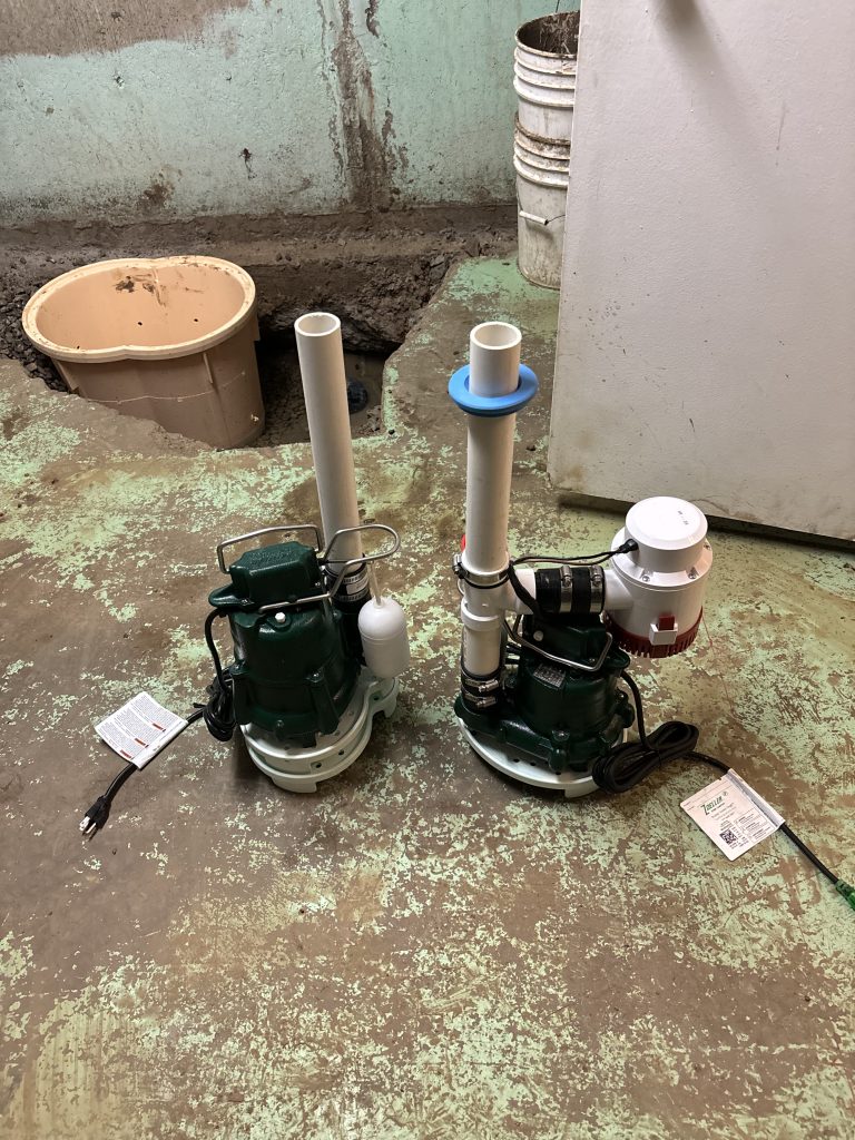 Sump pumps and flood prevention plumbing services performed by Jumbo Plumbing serving St. Thomas, London & surrounding area.